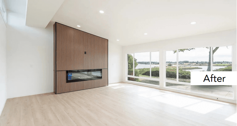 Living room after renovation