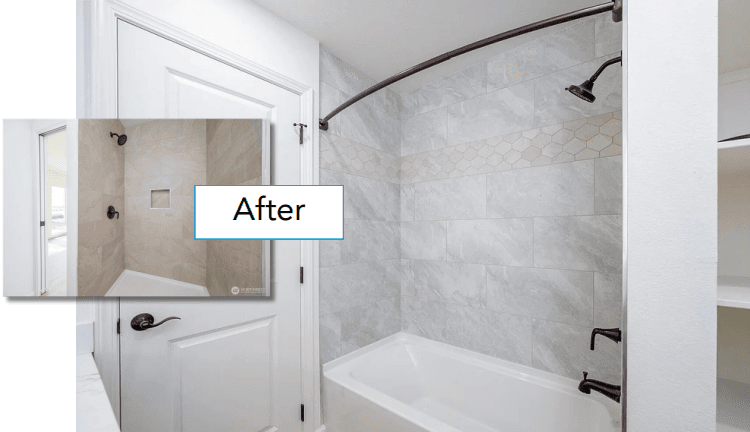 Bathroom after renovation