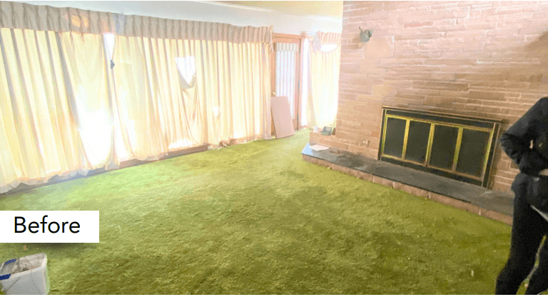 Living room before renovation