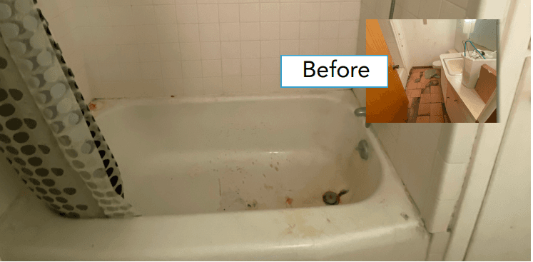 Bathroom before renovation